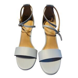 Michael by Michael Shannon ankle strap heels Angelica Platform Sandal 8.5 Blue